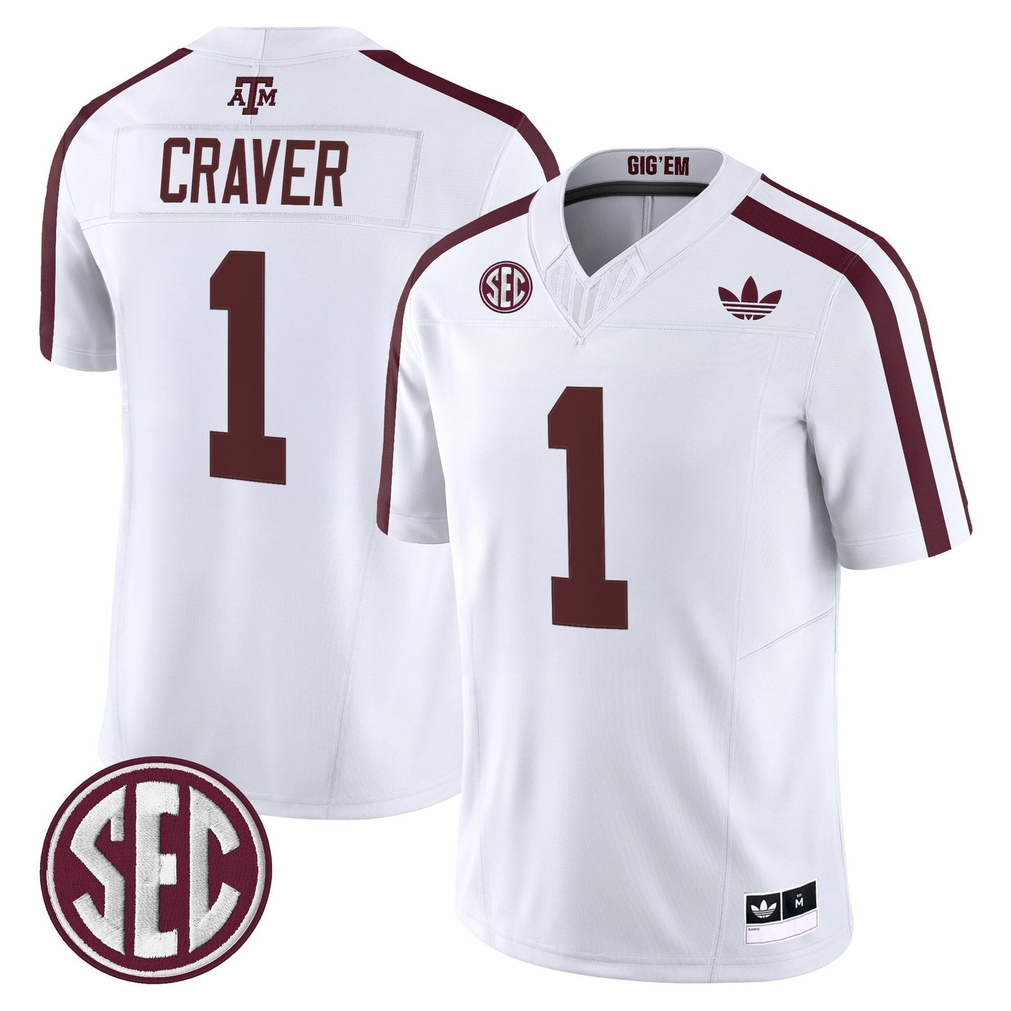 Men's Texas A&M Aggies 2025 Vapor Limited Jersey V2 - All Stitched