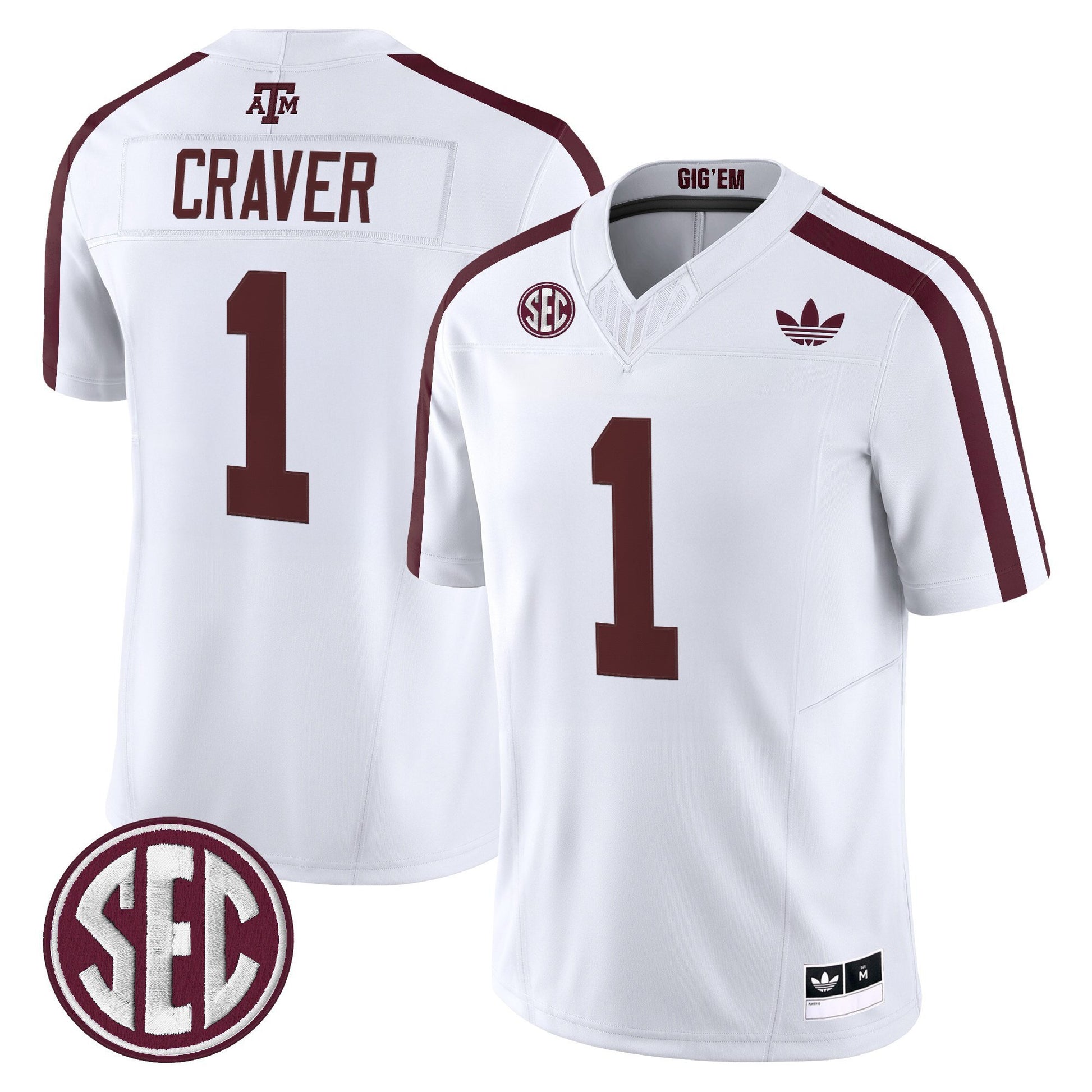 Men's Texas A&M Aggies 2025 Vapor Limited Jersey V2 - All Stitched