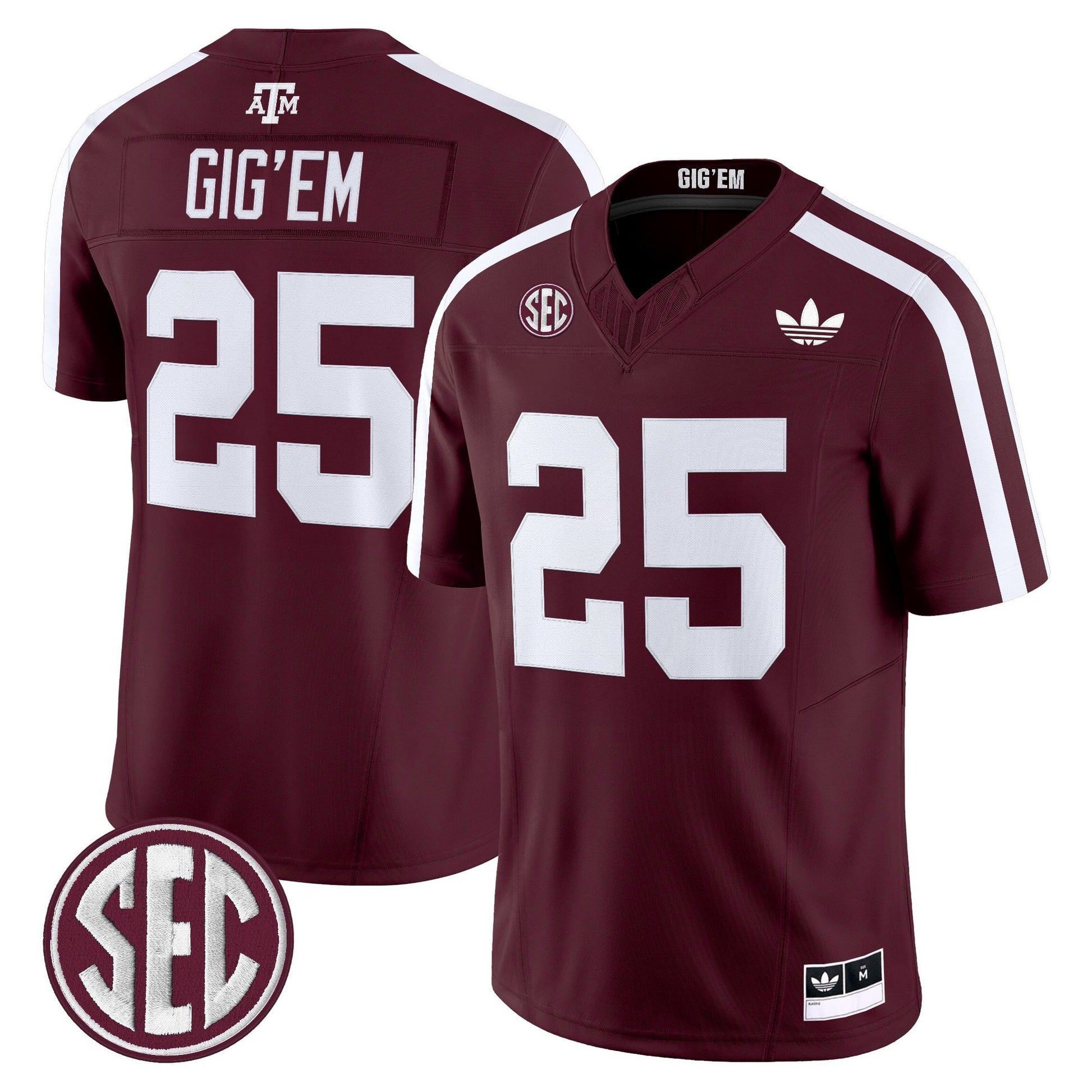 Men's Texas A&M Aggies 2025 Vapor Limited Jersey V2 - All Stitched