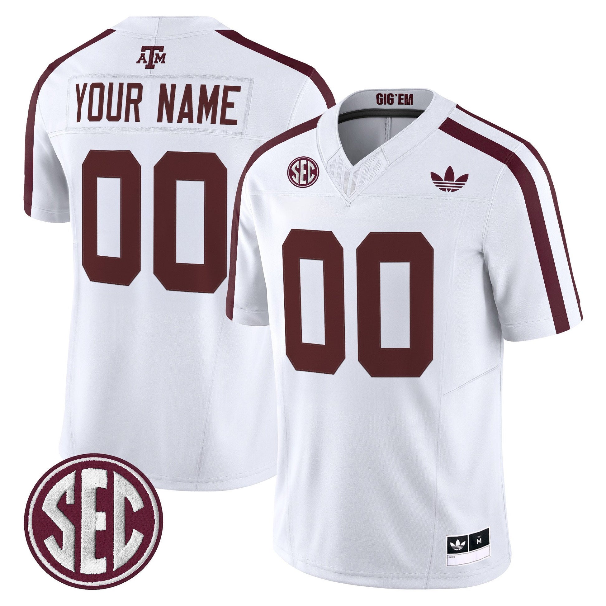 Texas A&M Aggies 2025 Vapor Limited Custom Jersey V2 - All Stitched