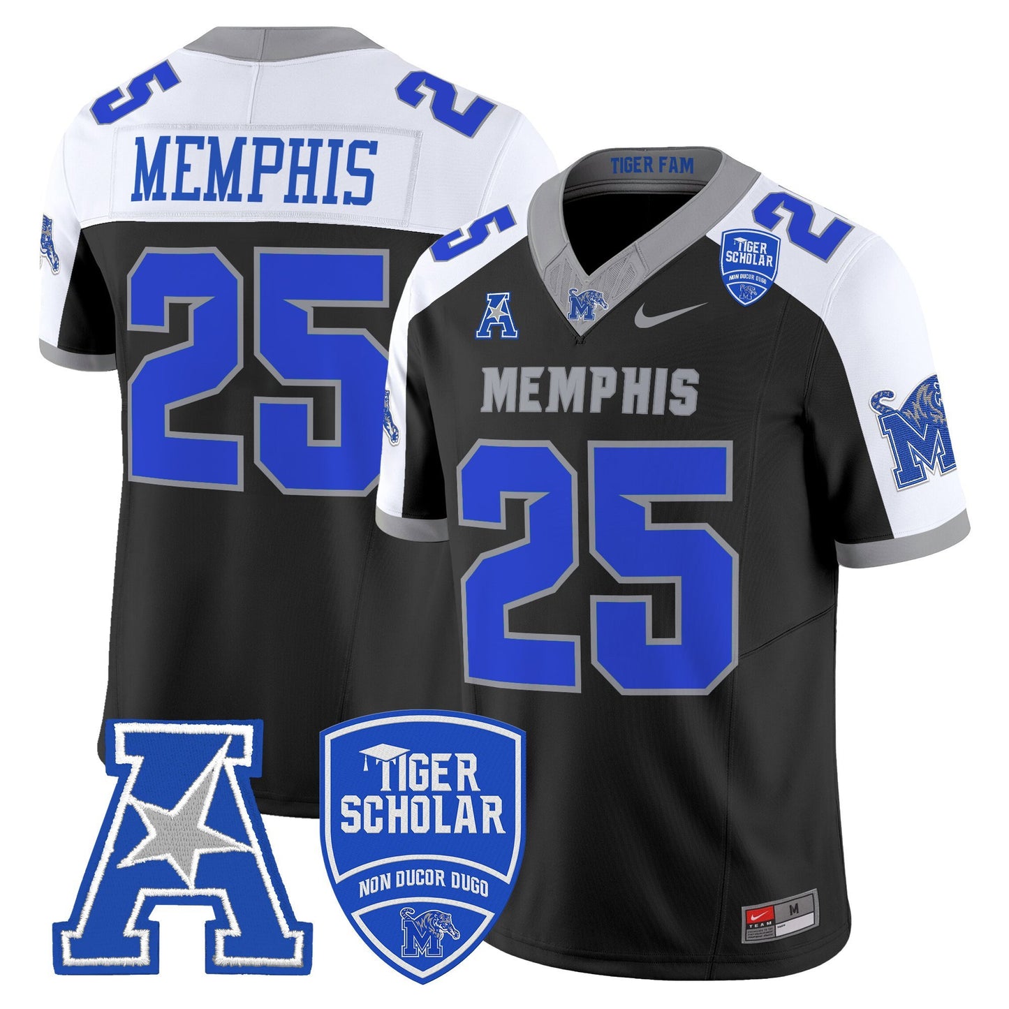 Men's Memphis Tigers 2025 Vapor Limited Jersey - All Stitched