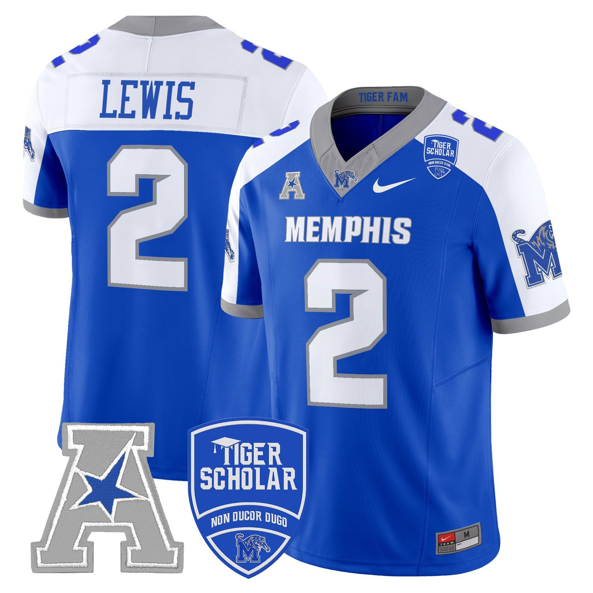 Men's Memphis Tigers 2025 Vapor Limited Jersey - All Stitched