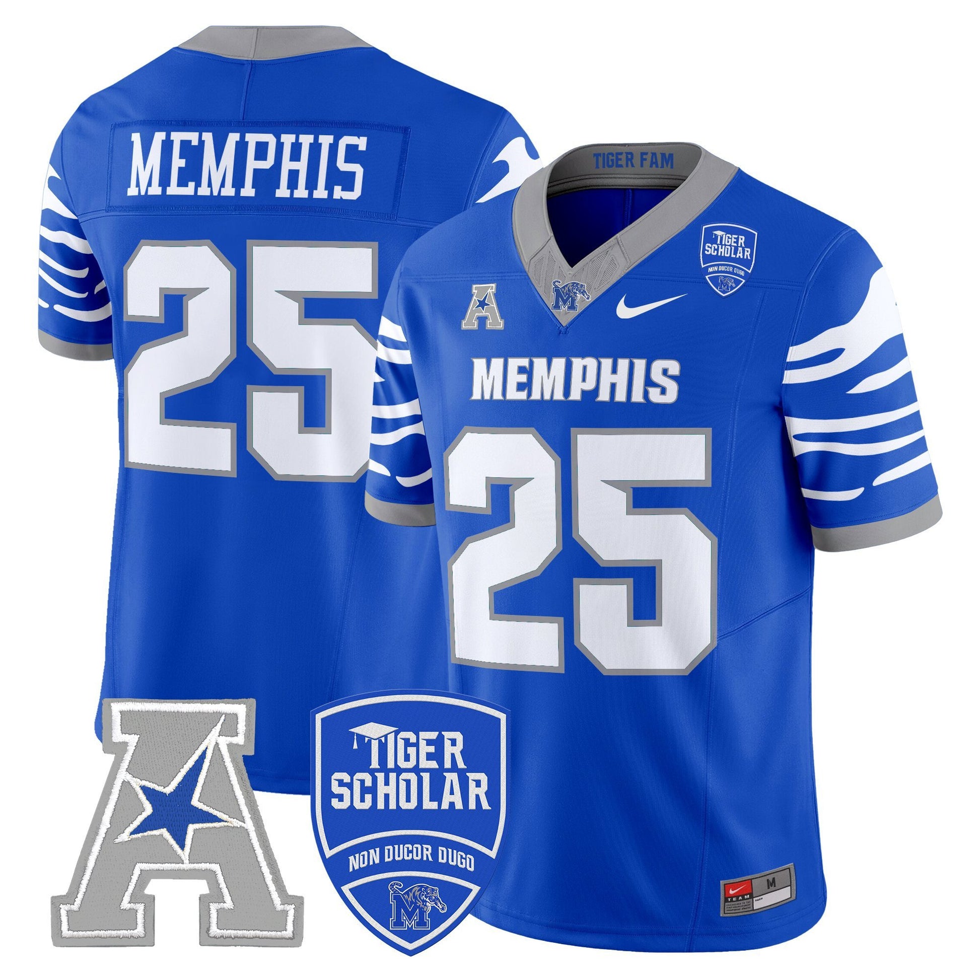 Men's Memphis Tigers 2025 Vapor Limited Jersey - All Stitched