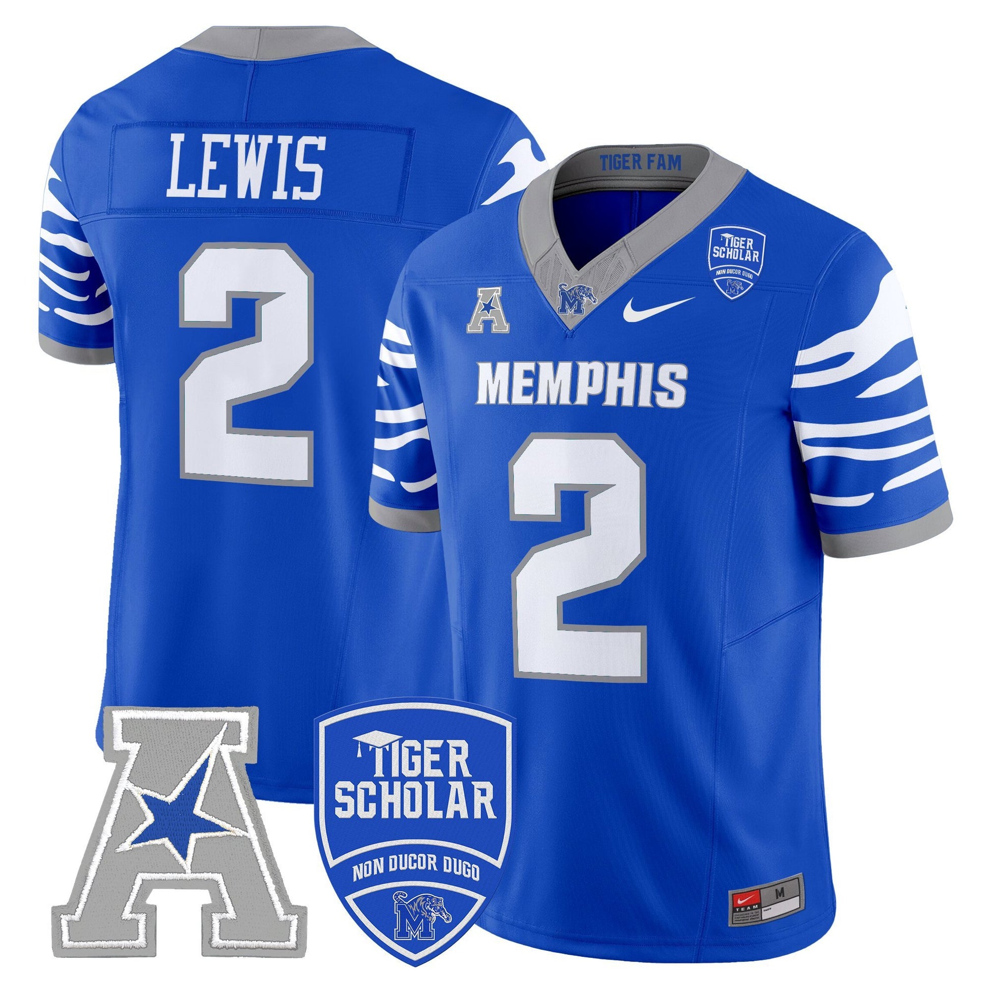 Men's Memphis Tigers 2025 Vapor Limited Jersey - All Stitched