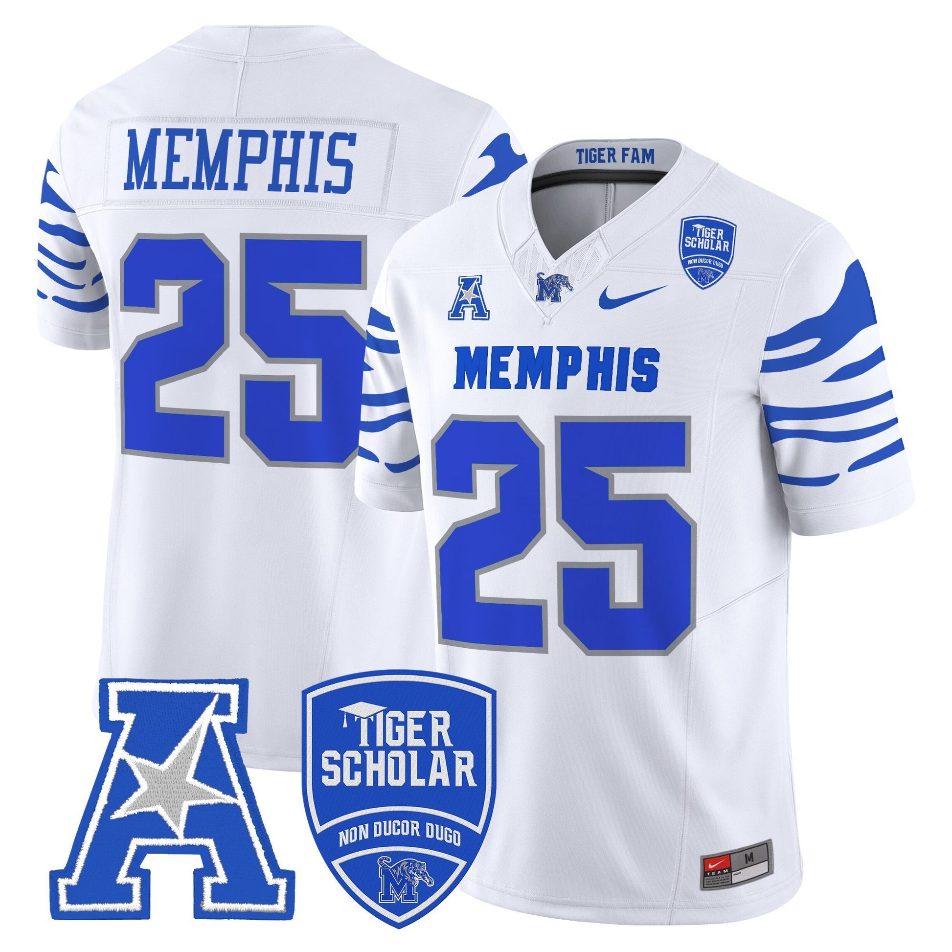 Men's Memphis Tigers 2025 Vapor Limited Jersey - All Stitched