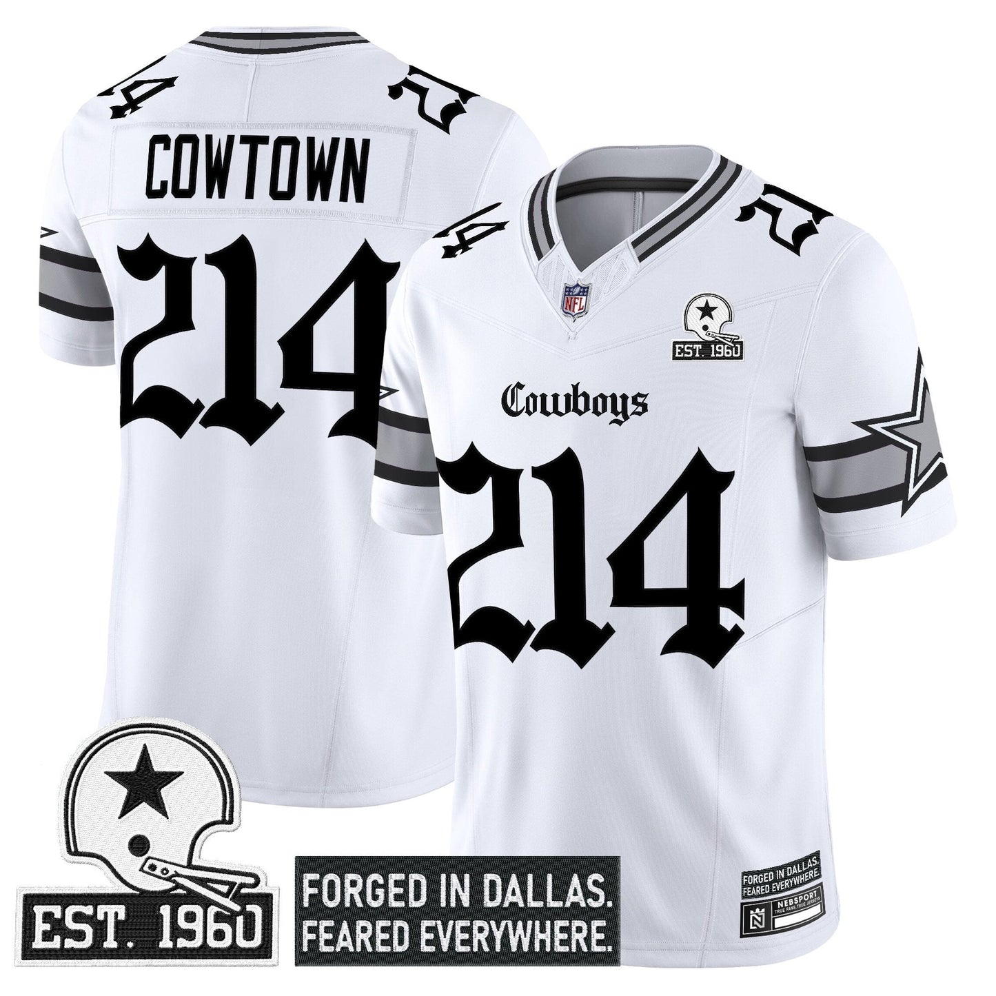 Men's Dallas Cowboys 'Gothic Lone Star Edition' Vapor Limited Jersey - All Stitched