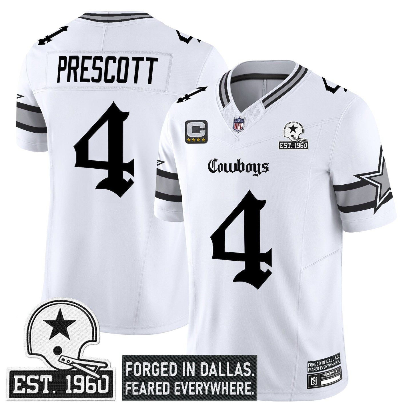 Men's Dallas Cowboys 'Gothic Lone Star Edition' Vapor Limited Jersey - All Stitched