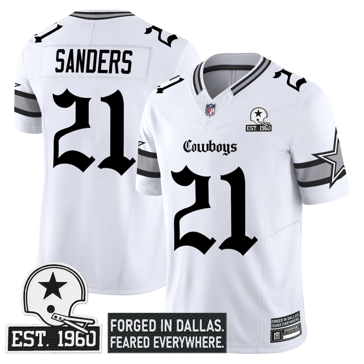 Men's Dallas Cowboys 'Gothic Lone Star Edition' Vapor Limited Jersey - All Stitched