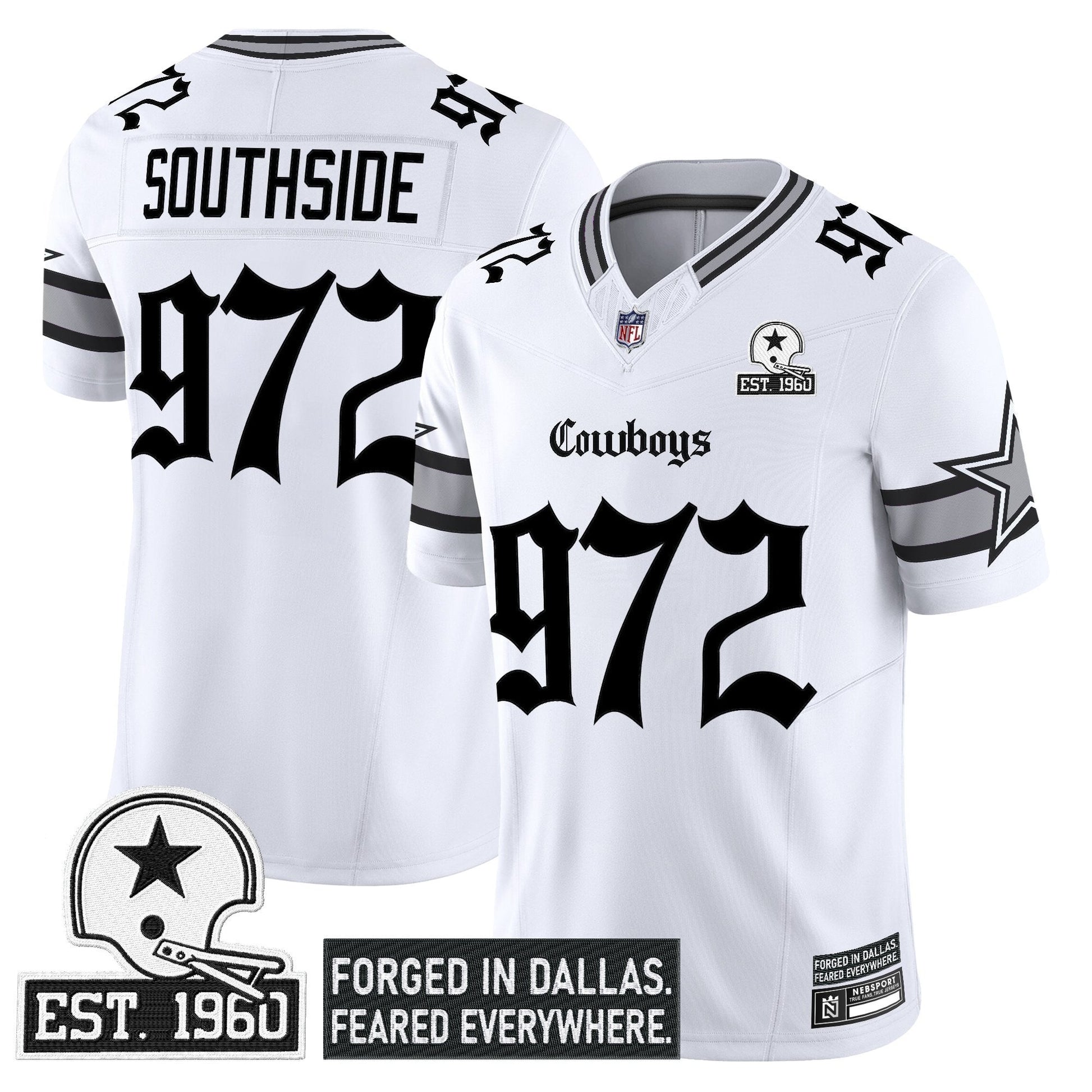 Men's Dallas Cowboys 'Gothic Lone Star Edition' Vapor Limited Jersey - All Stitched