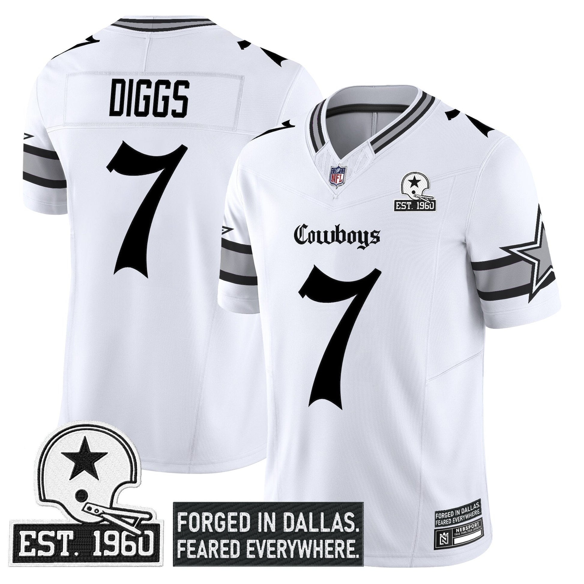 Men's Dallas Cowboys 'Gothic Lone Star Edition' Vapor Limited Jersey - All Stitched