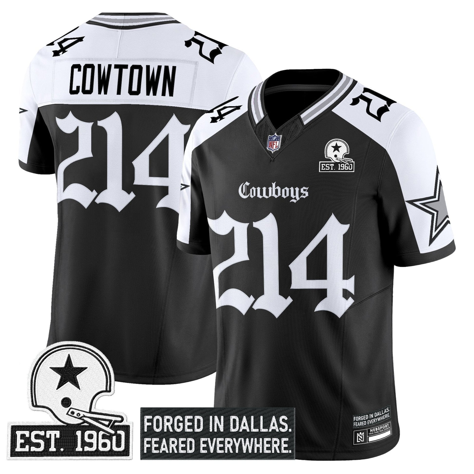 Men's Dallas Cowboys 'Gothic Lone Star Edition' Vapor Limited Jersey - All Stitched
