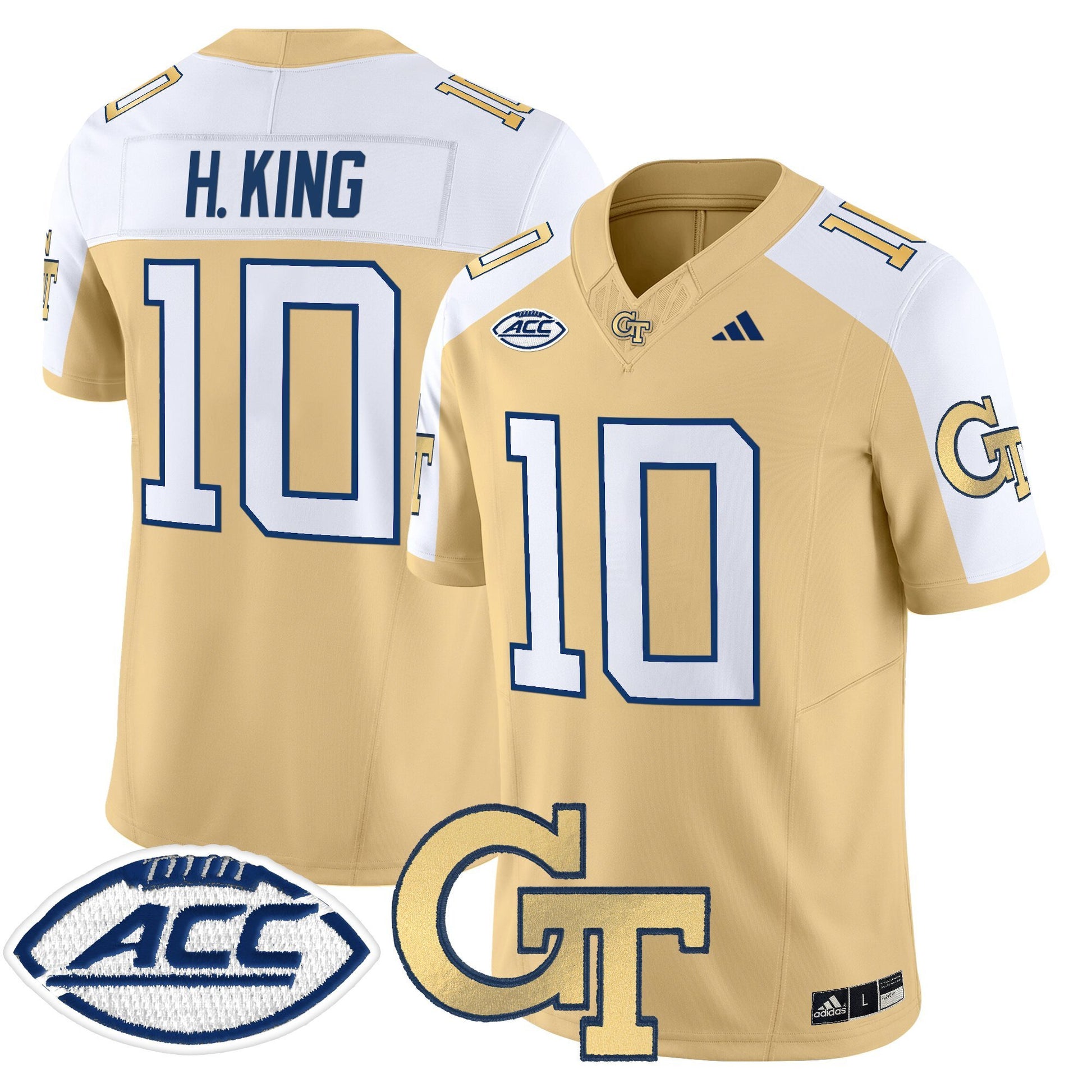 Men's Georgia Tech Yellow Jackets 2025 Vapor Limited Jersey - All stitched