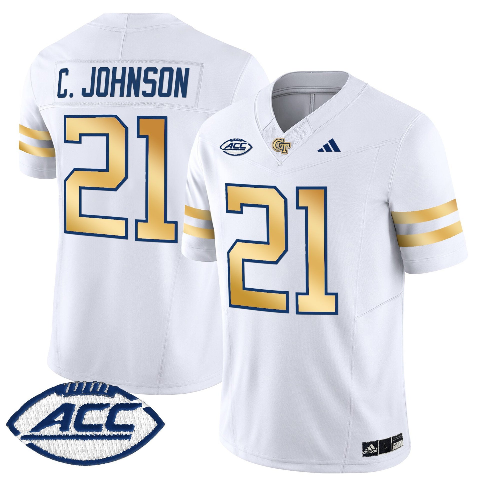 Men's Georgia Tech Yellow Jackets 2025 Vapor Limited Jersey - All stitched