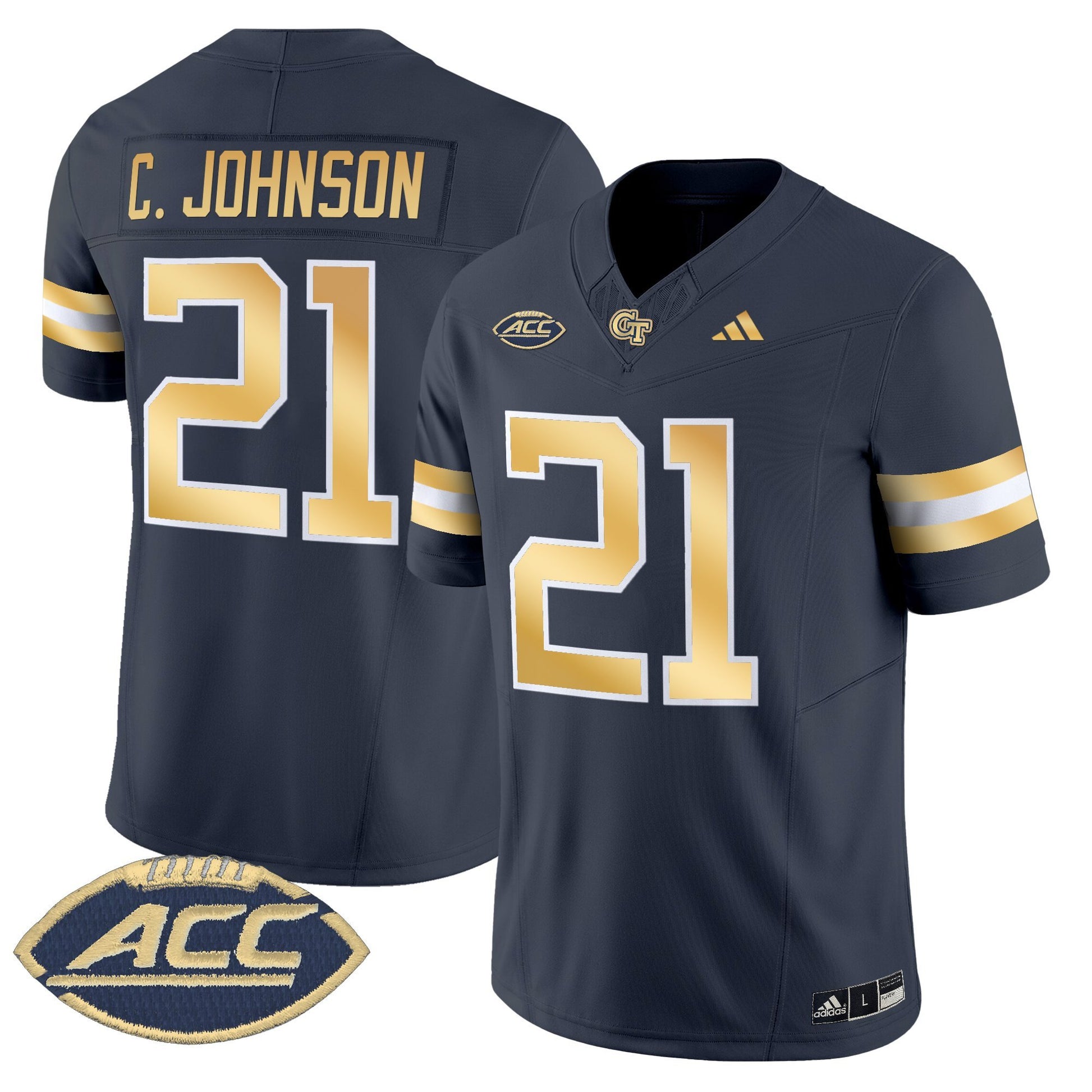 Men's Georgia Tech Yellow Jackets 2025 Vapor Limited Jersey - All stitched