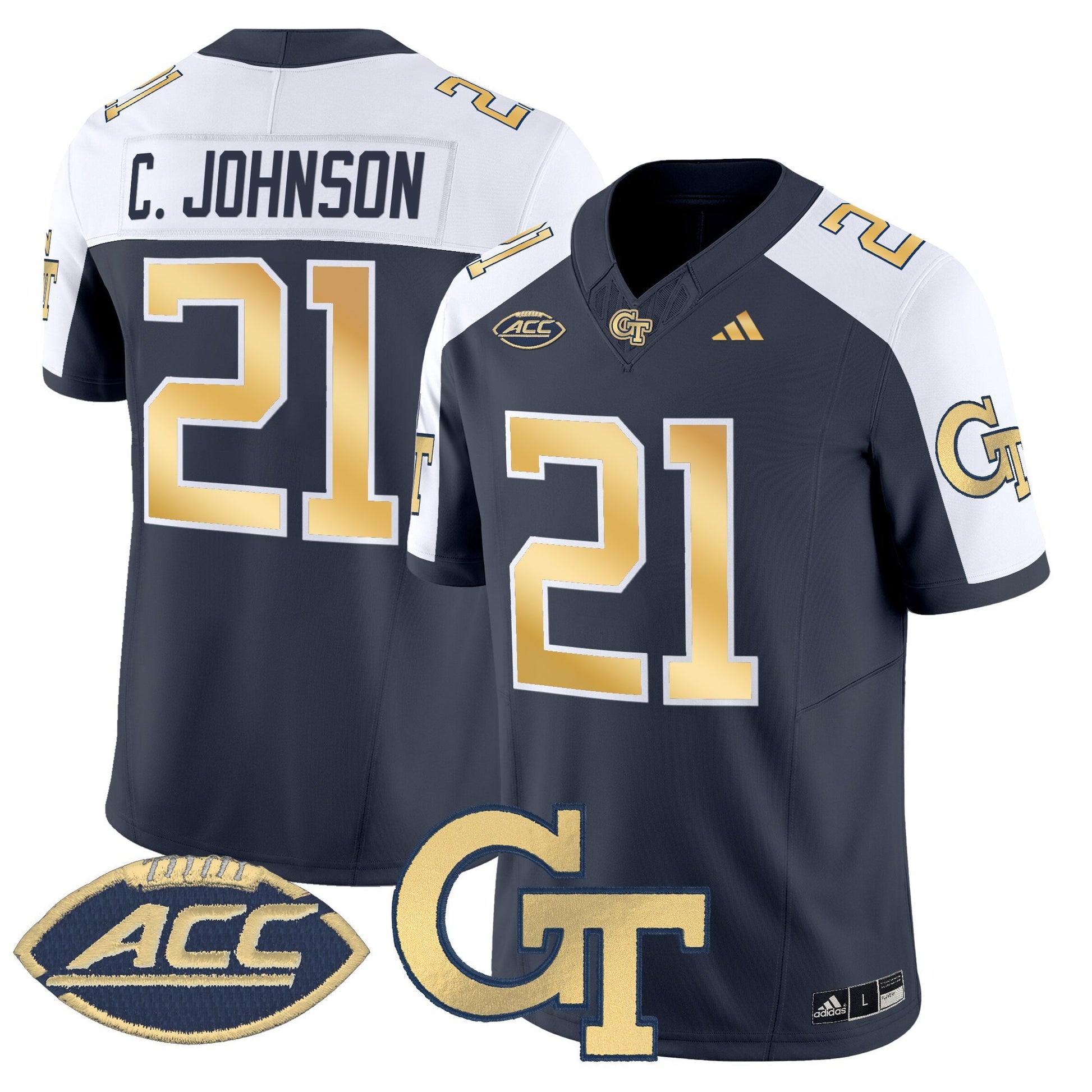 Men's Georgia Tech Yellow Jackets 2025 Vapor Limited Jersey - All stitched