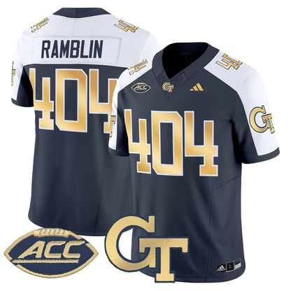 Men's Georgia Tech Yellow Jackets 2025 Vapor Limited Jersey - All stitched