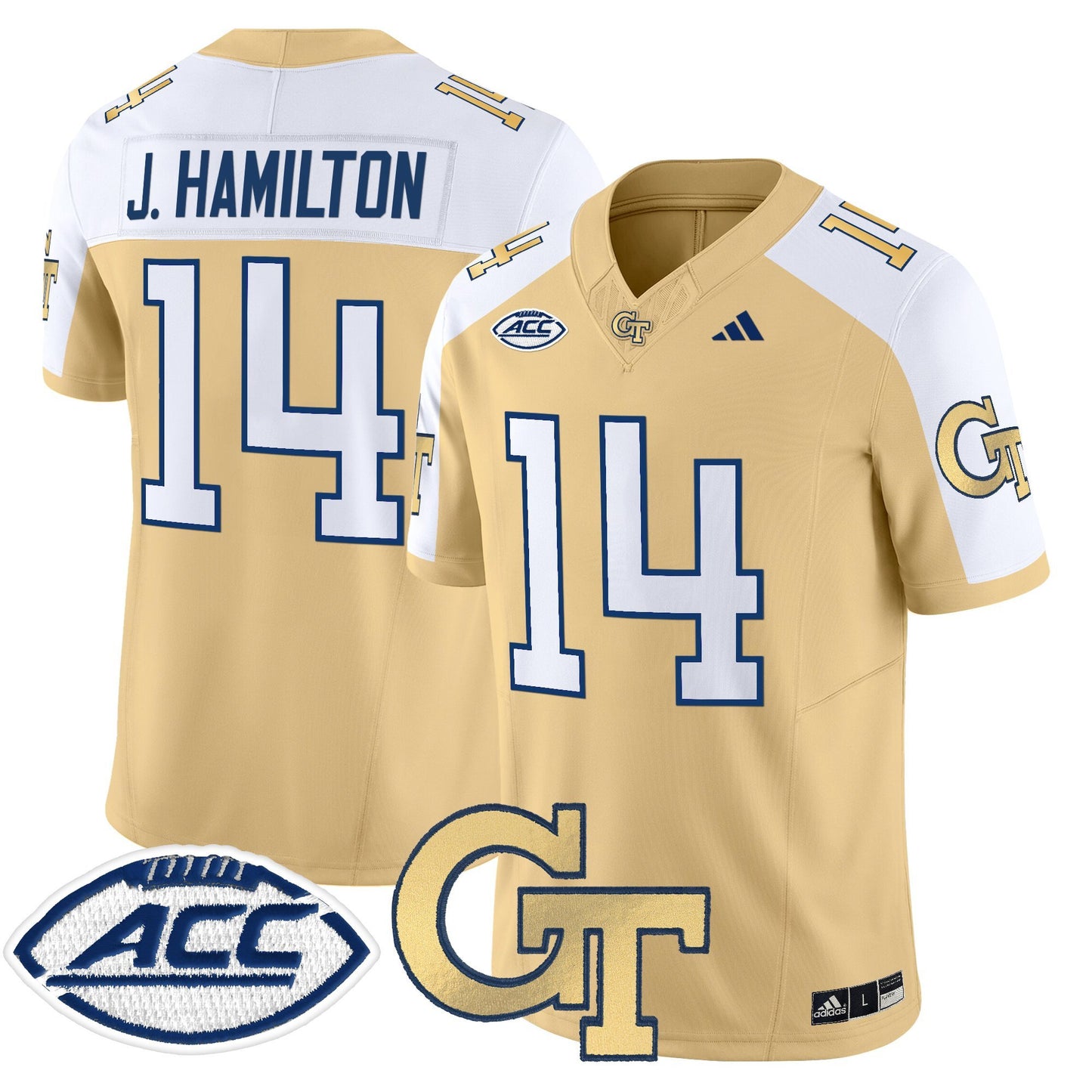 Men's Georgia Tech Yellow Jackets 2025 Vapor Limited Jersey - All stitched