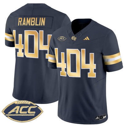 Men's Georgia Tech Yellow Jackets 2025 Vapor Limited Jersey - All stitched