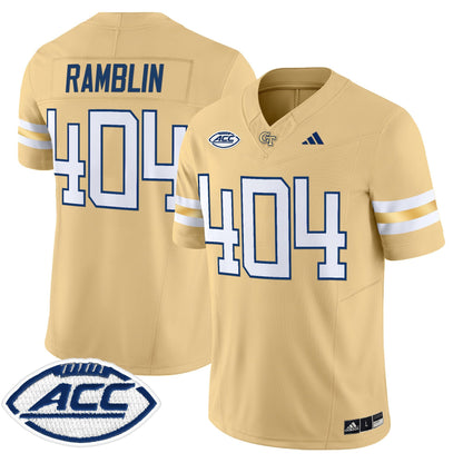 Men's Georgia Tech Yellow Jackets 2025 Vapor Limited Jersey - All stitched