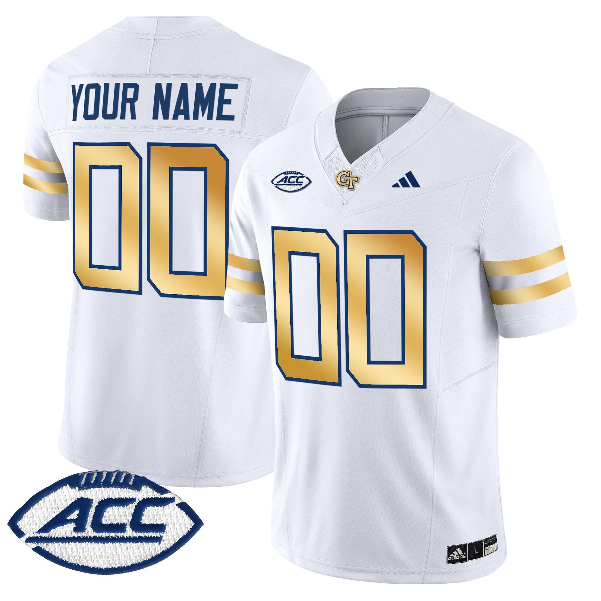 Georgia Tech Yellow Jackets 2025 Vapor Limited Custom Jersey - All stitched