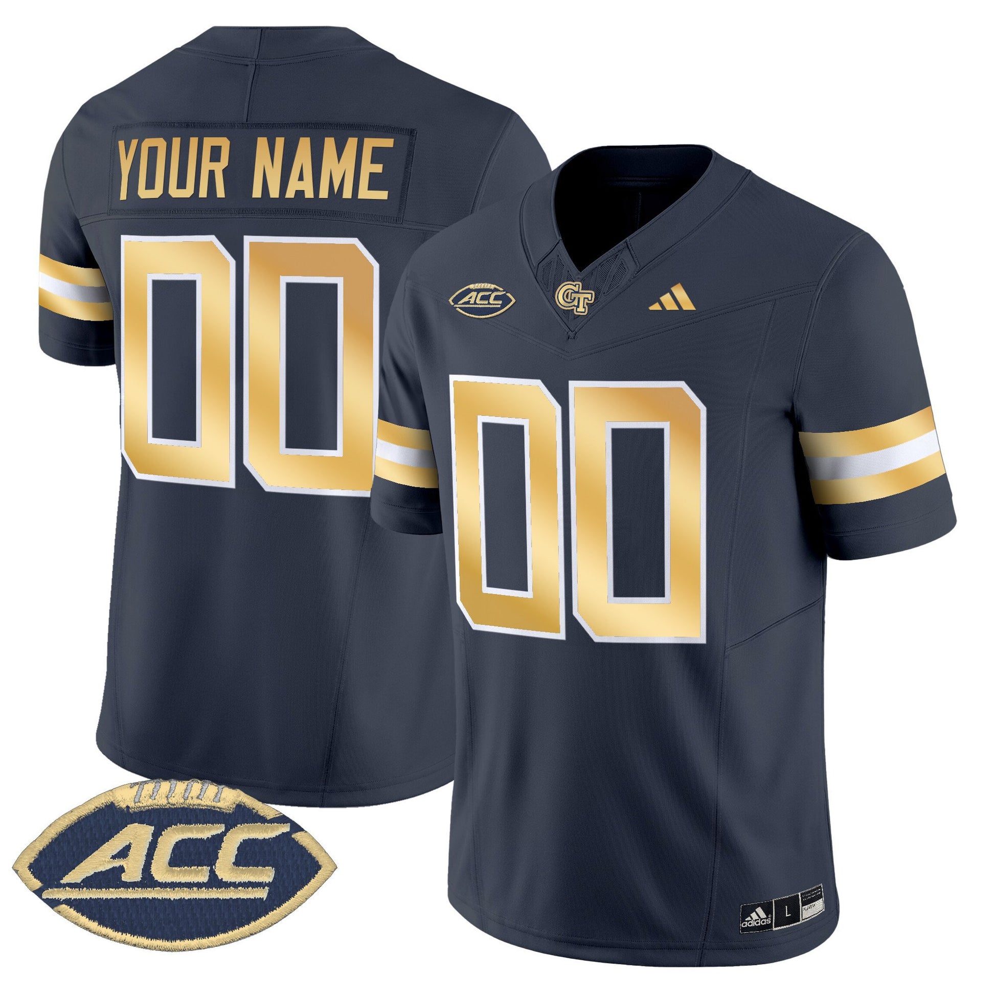 Georgia Tech Yellow Jackets 2025 Vapor Limited Custom Jersey - All stitched