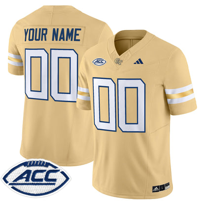Georgia Tech Yellow Jackets 2025 Vapor Limited Custom Jersey - All stitched