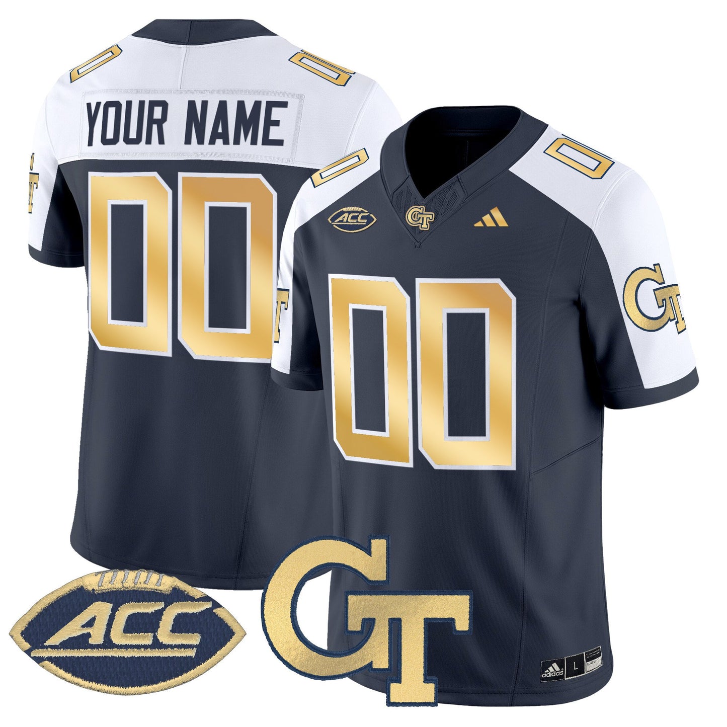 Georgia Tech Yellow Jackets 2025 Vapor Limited Custom Jersey - All stitched