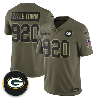 Green Bay Packers 2025 Salute to Service Limited Jersey - All Stitched