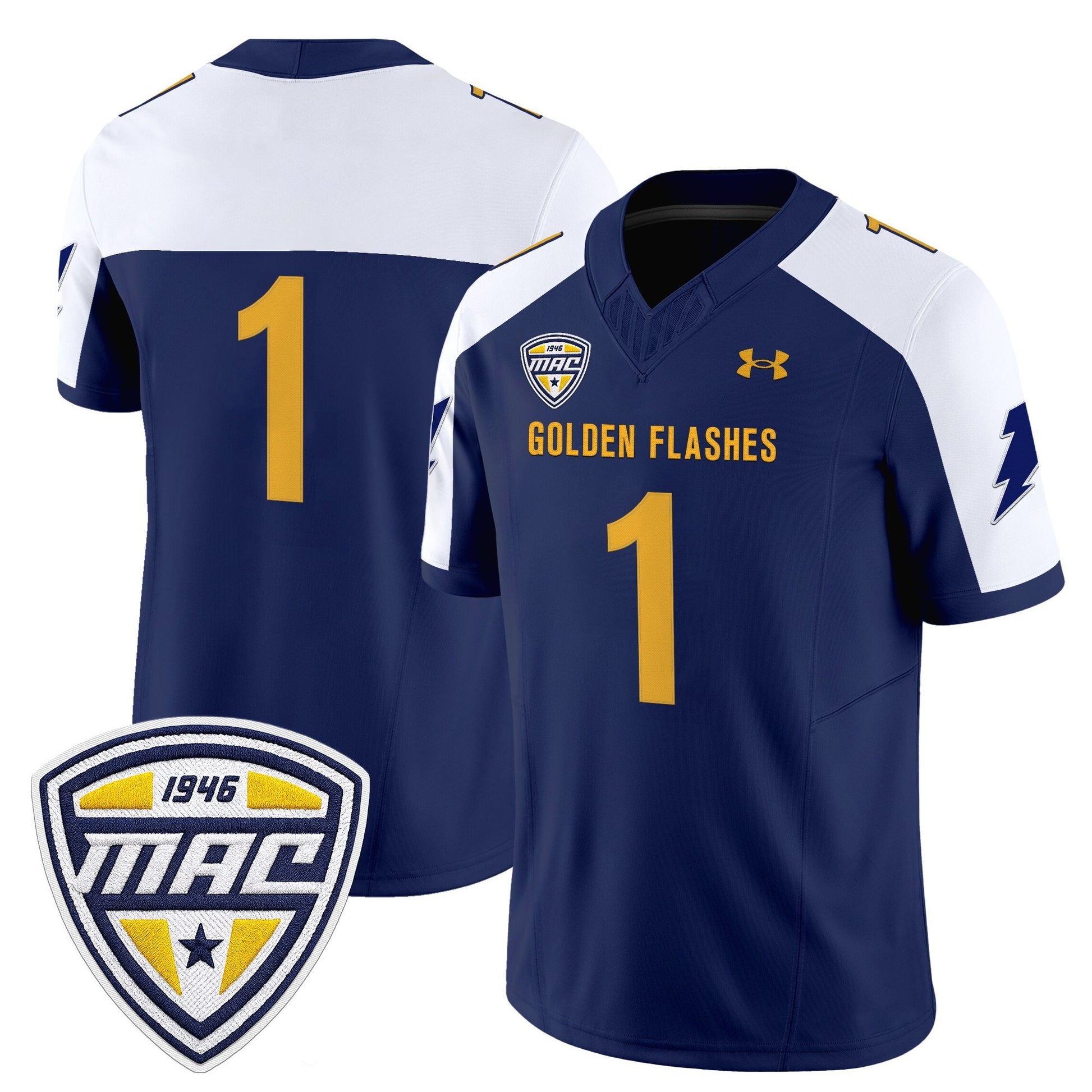 Men's Kent State Golden Flashes 2025 Vapor Limited Jersey - All Stitched