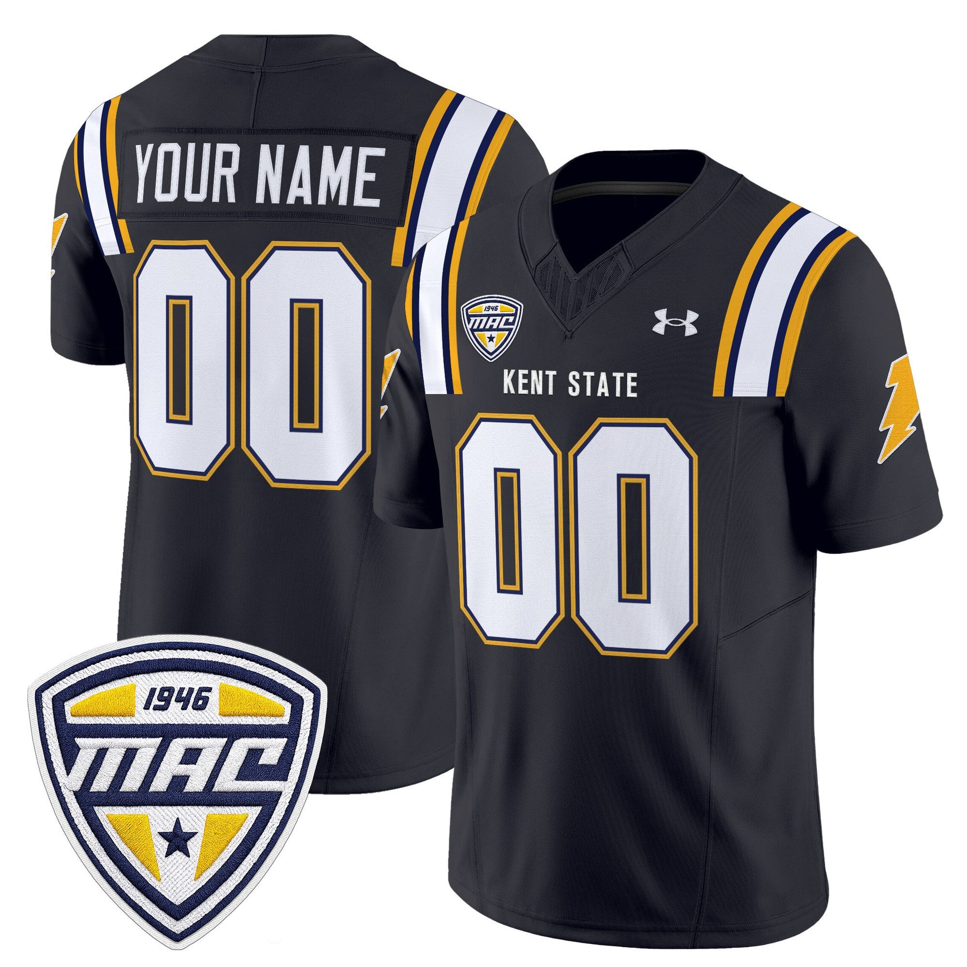 Kent State Golden Flashes 2025 Vapor Limited Custom Jersey - All Stitched
