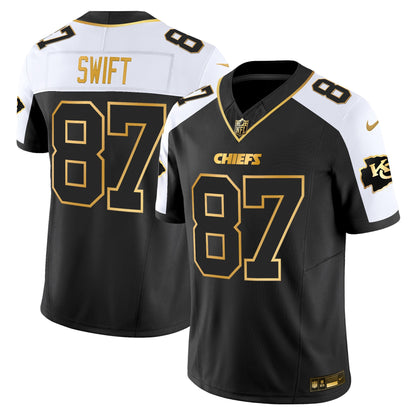 Men's Kansas City Chiefs 2025 Gold Vapor Limited Jersey - All Stitched