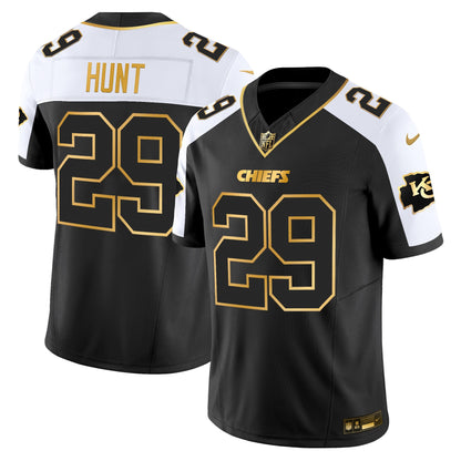 Men's Kansas City Chiefs 2025 Gold Vapor Limited Jersey - All Stitched