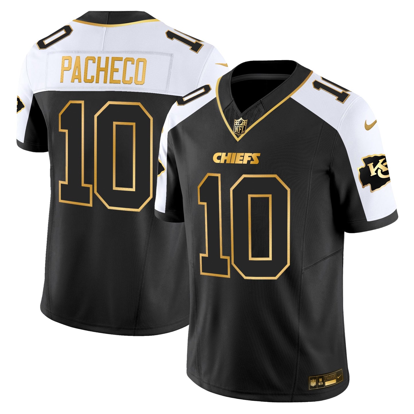 Men's Kansas City Chiefs 2025 Gold Vapor Limited Jersey - All Stitched