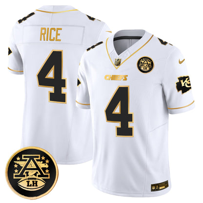 Men's Kansas City Chiefs 2025 Gold Vapor Limited Jersey - All Stitched