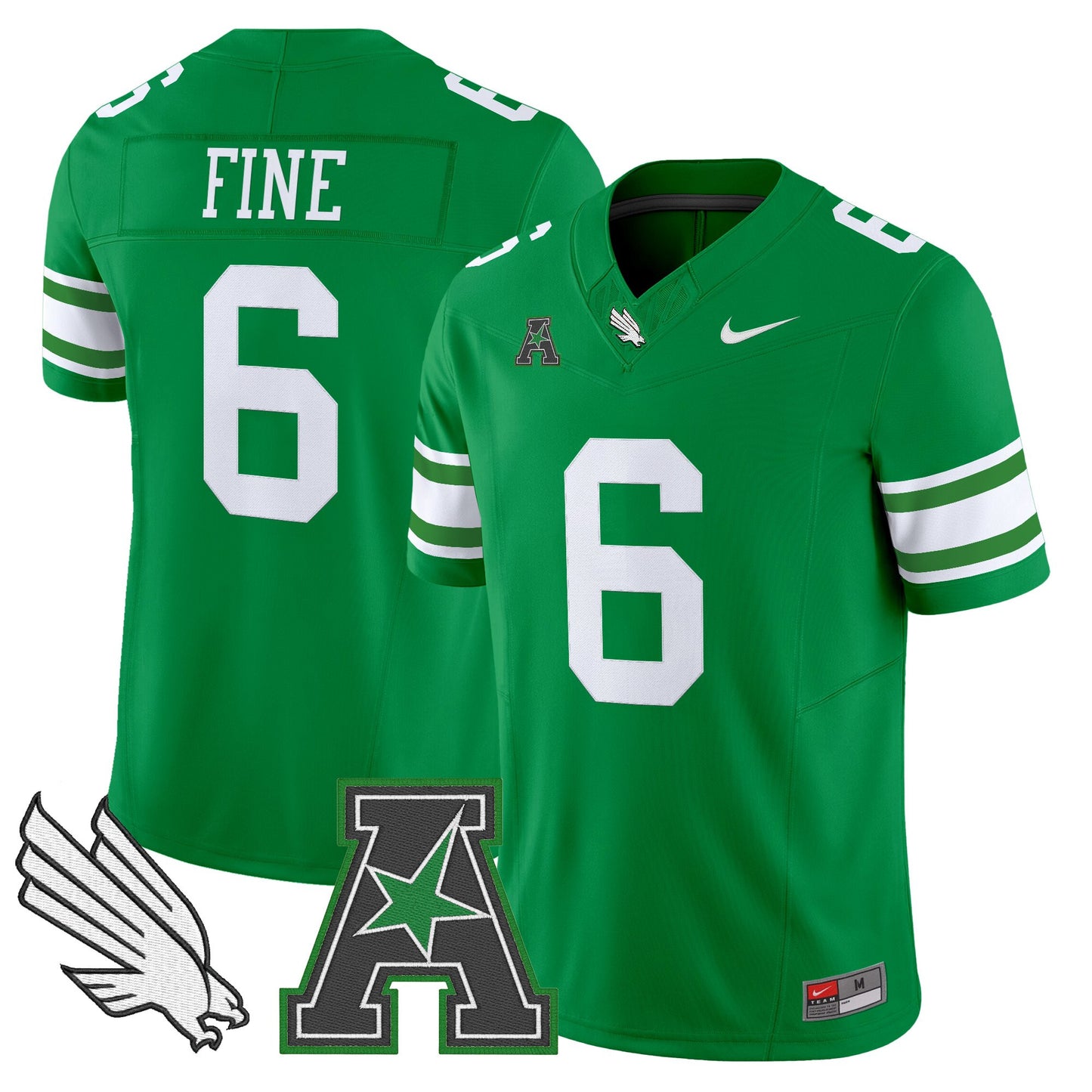Men's North Texas Mean Green 2025 Vapor Limited Jersey - All Stitched