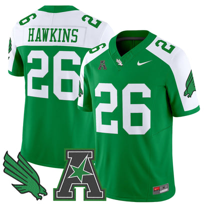 Men's North Texas Mean Green 2025 Vapor Limited Jersey - All Stitched