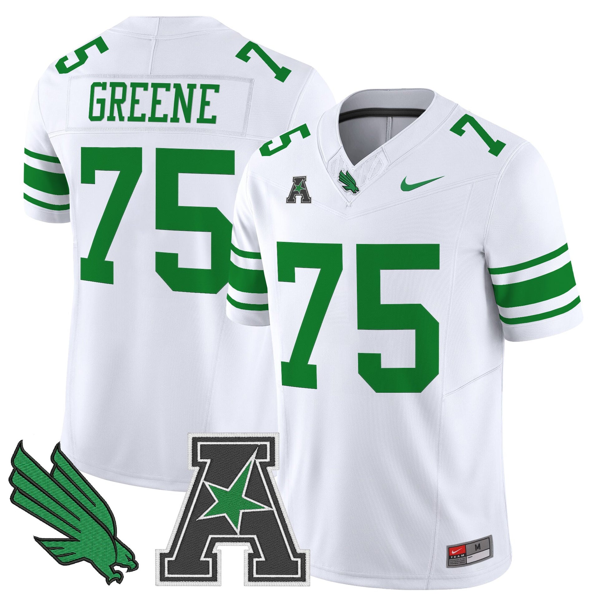 Men's North Texas Mean Green 2025 Vapor Limited Jersey - All Stitched