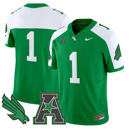Men's North Texas Mean Green 2025 Vapor Limited Jersey - All Stitched
