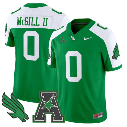 Men's North Texas Mean Green 2025 Vapor Limited Jersey - All Stitched
