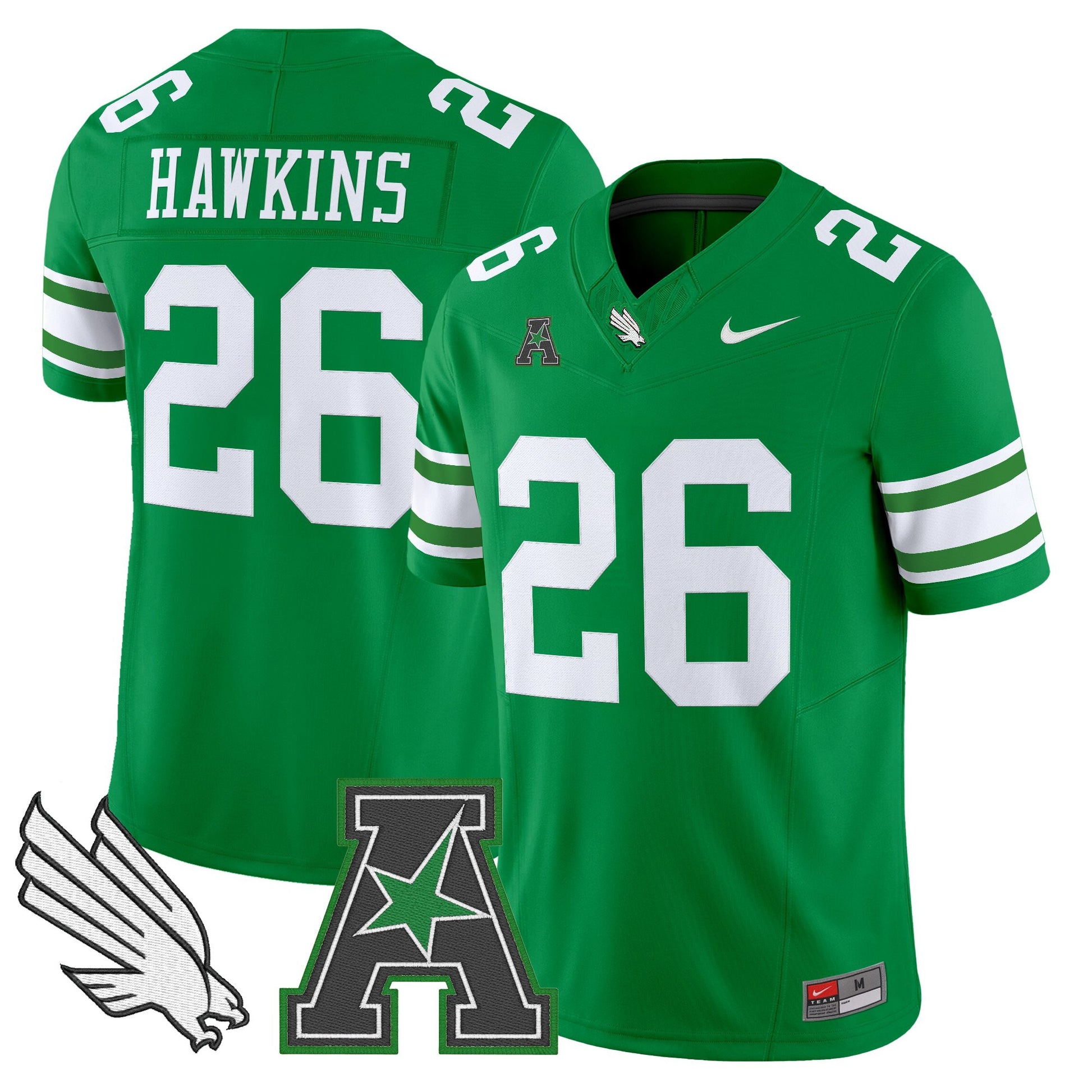 Men's North Texas Mean Green 2025 Vapor Limited Jersey - All Stitched