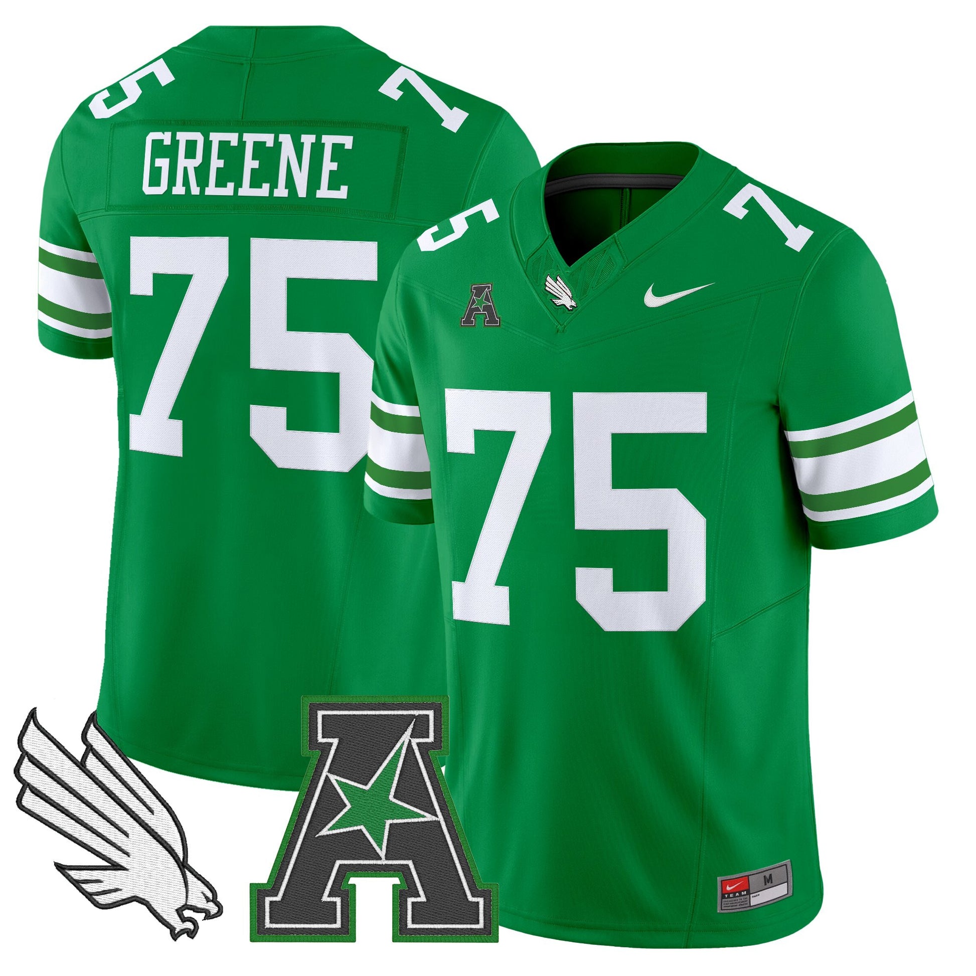 Men's North Texas Mean Green 2025 Vapor Limited Jersey - All Stitched