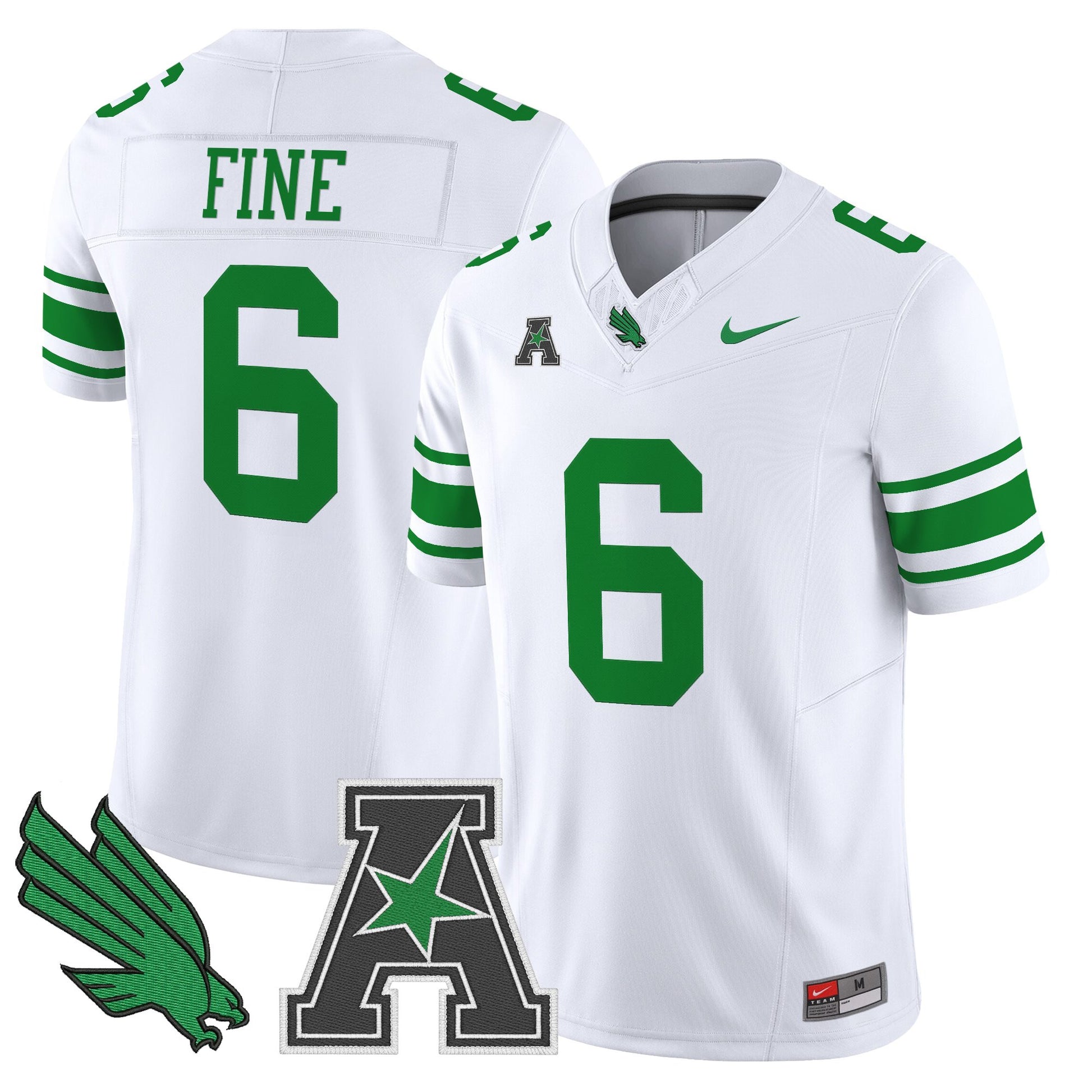 Men's North Texas Mean Green 2025 Vapor Limited Jersey - All Stitched