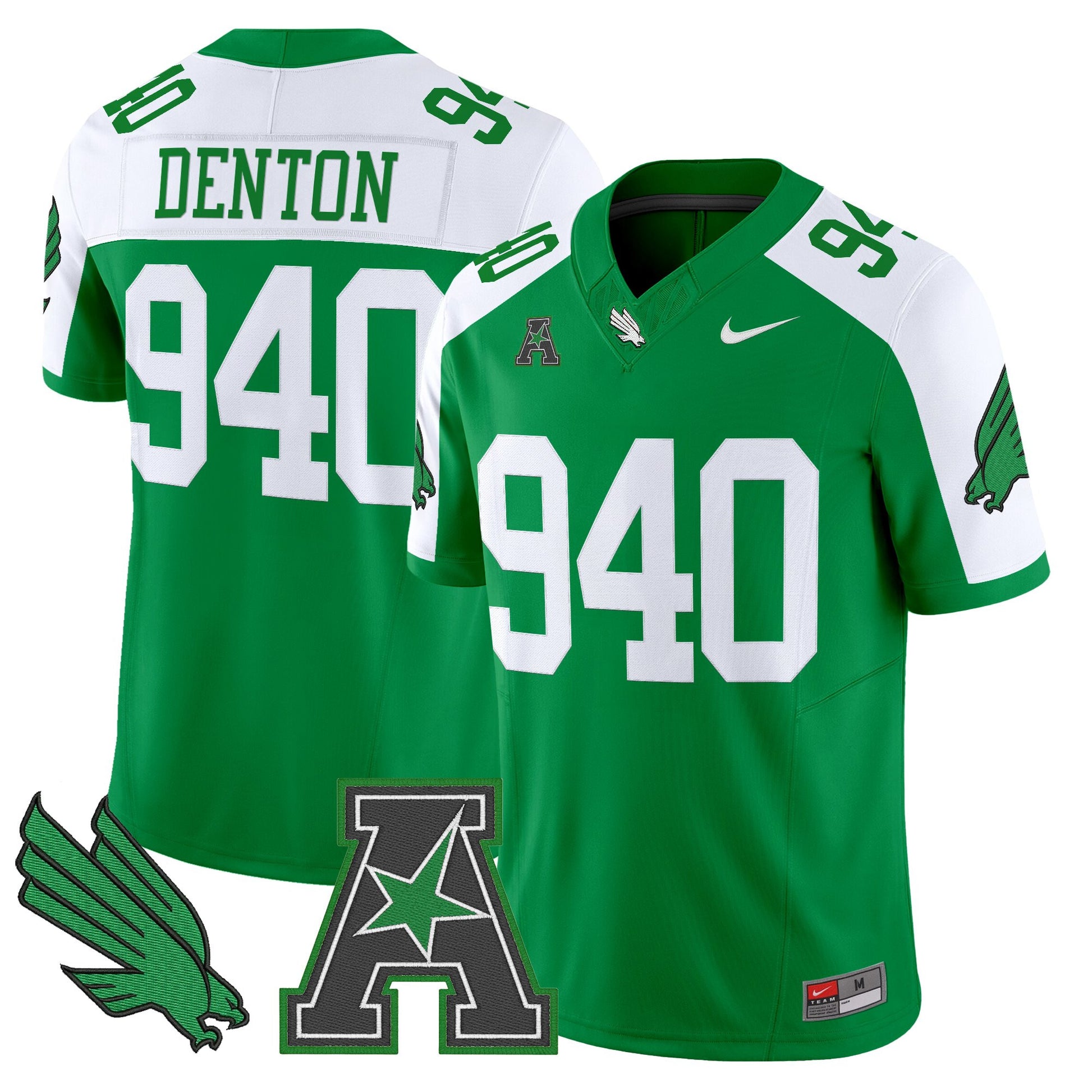 Men's North Texas Mean Green 2025 Vapor Limited Jersey - All Stitched