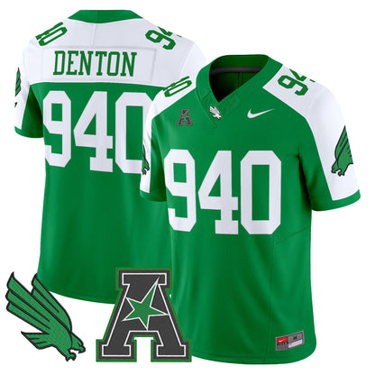 Men's North Texas Mean Green 2025 Vapor Limited Jersey - All Stitched