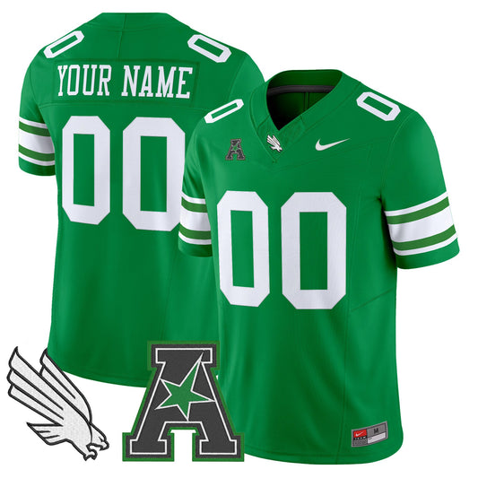 North Texas Mean Green 2025 Vapor Limited Custom Jersey - All Stitched