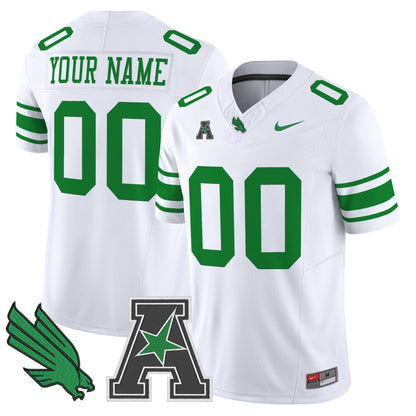 North Texas Mean Green 2025 Vapor Limited Custom Jersey - All Stitched
