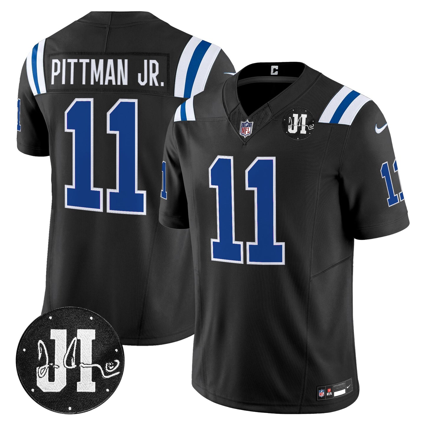 Men's Indianapolis Colts 2025 Jim Irsay Patch Vapor Limited Jersey - All Stitched
