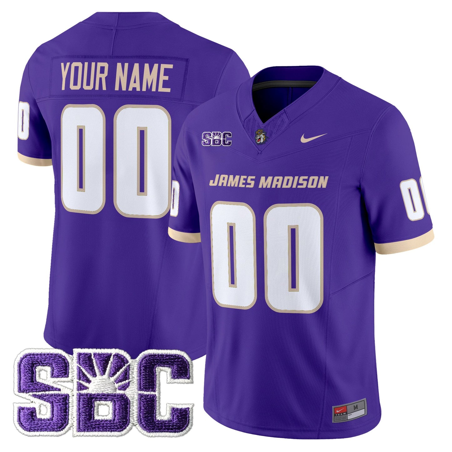 James Madison Dukes 2025 Vapor Limited Custom Jersey - All Stitched
