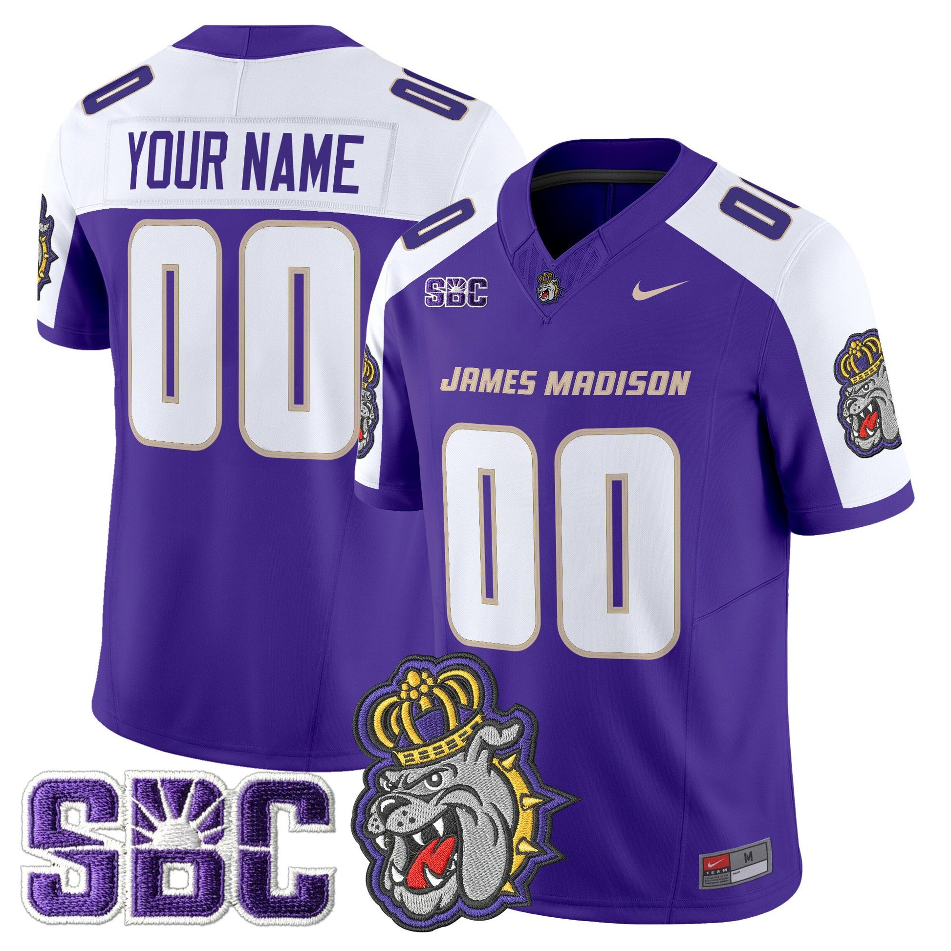 James Madison Dukes 2025 Vapor Limited Custom Jersey - All Stitched