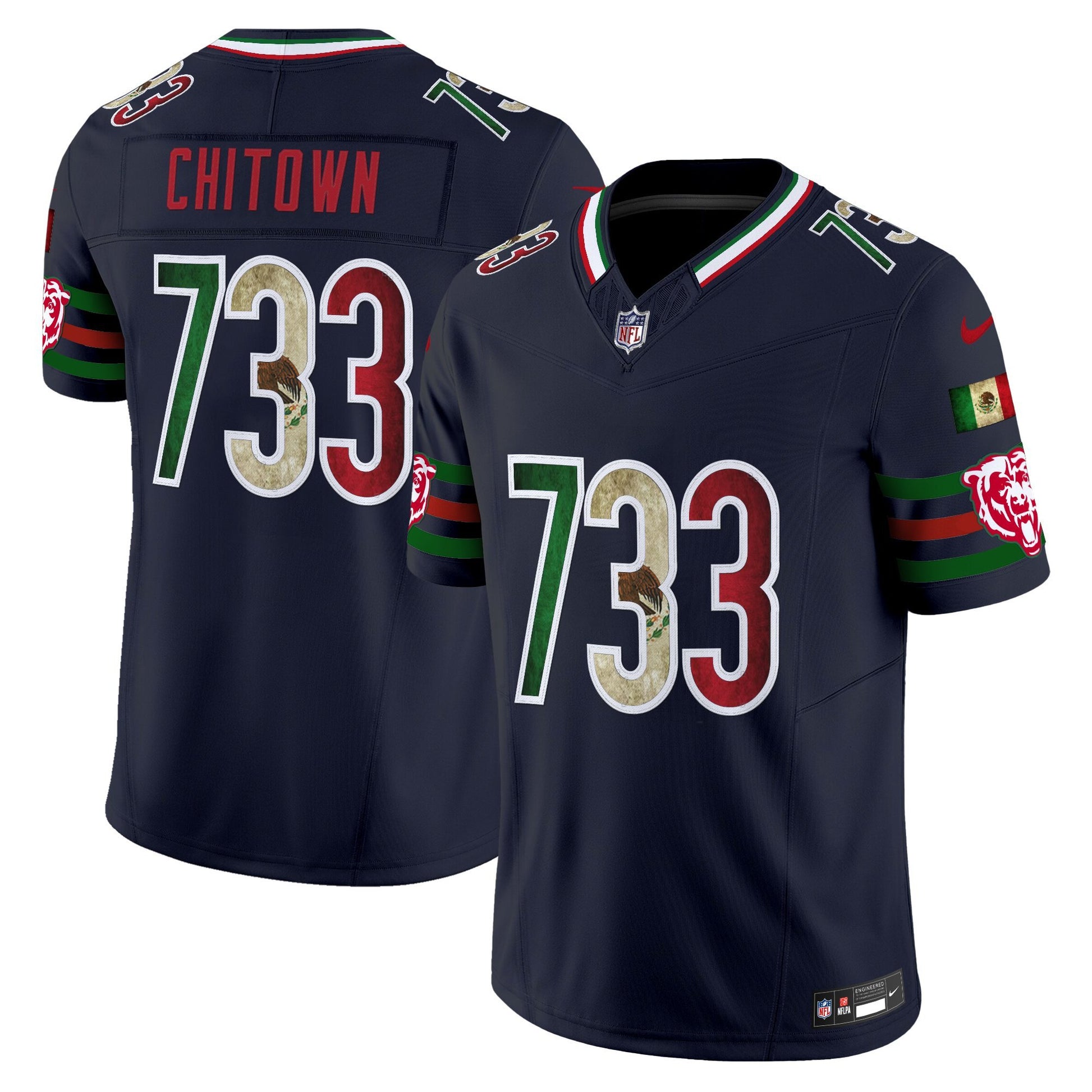 Men's Chicago Bears Mexico Vapor Limited Jersey - All Stitched